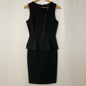 Banana Republic Black Peplum Midi Dress - Size 2